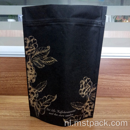 Bedrukt Kraft Paper Stand Up Pouch